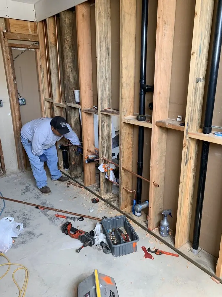 Commercial rough-in plumbing for Gas Line Repair in Caldwell